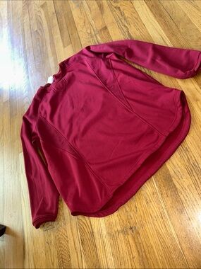 Men or Women's Long Sleeve Pullover Sweatshirt - Deep Red excellent condition